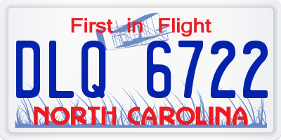 NC license plate DLQ6722