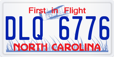 NC license plate DLQ6776