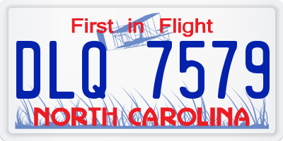 NC license plate DLQ7579