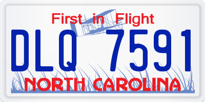 NC license plate DLQ7591