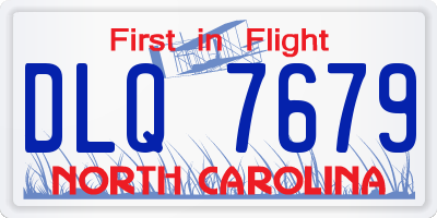 NC license plate DLQ7679