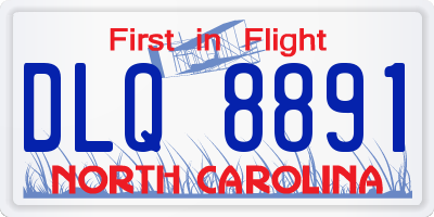 NC license plate DLQ8891