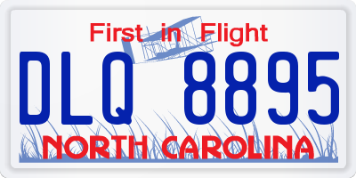 NC license plate DLQ8895