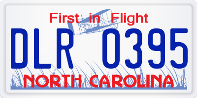 NC license plate DLR0395
