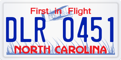 NC license plate DLR0451