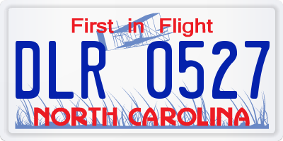 NC license plate DLR0527
