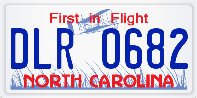 NC license plate DLR0682