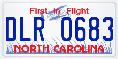 NC license plate DLR0683