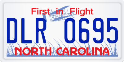 NC license plate DLR0695
