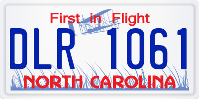 NC license plate DLR1061