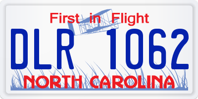 NC license plate DLR1062