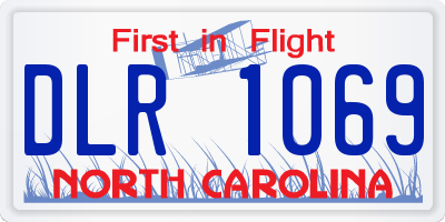 NC license plate DLR1069