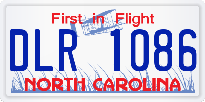 NC license plate DLR1086
