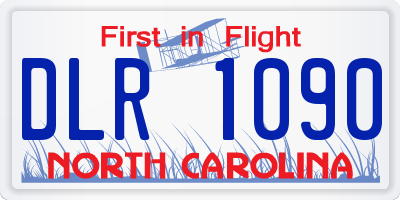 NC license plate DLR1090