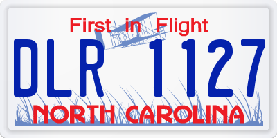 NC license plate DLR1127