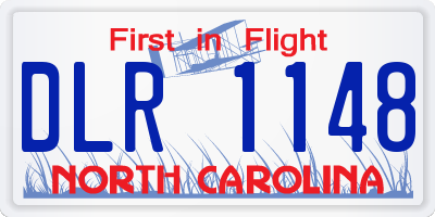 NC license plate DLR1148