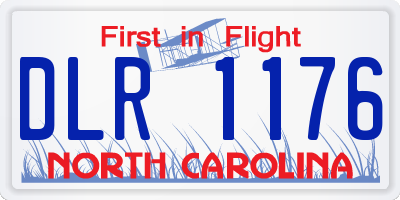 NC license plate DLR1176