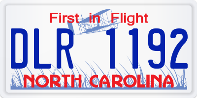 NC license plate DLR1192