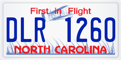 NC license plate DLR1260