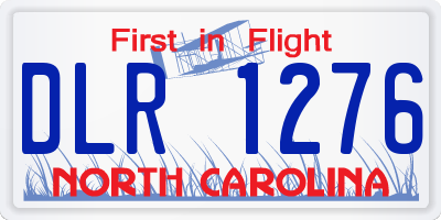 NC license plate DLR1276
