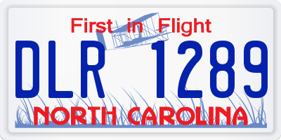 NC license plate DLR1289
