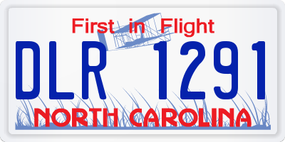 NC license plate DLR1291