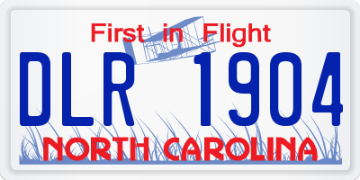 NC license plate DLR1904