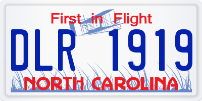 NC license plate DLR1919
