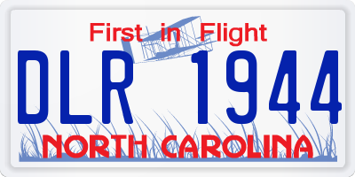 NC license plate DLR1944