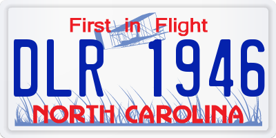 NC license plate DLR1946