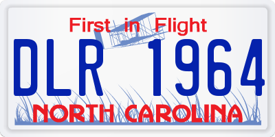 NC license plate DLR1964
