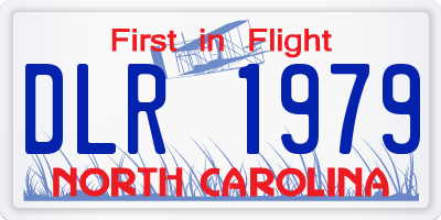 NC license plate DLR1979