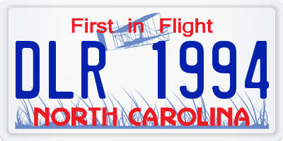 NC license plate DLR1994