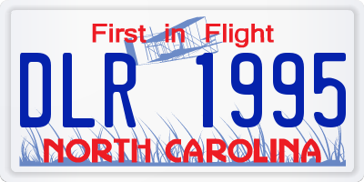 NC license plate DLR1995