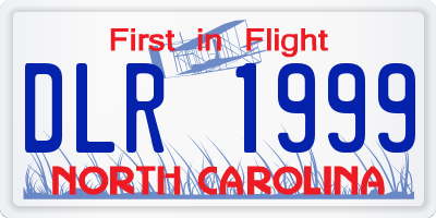 NC license plate DLR1999
