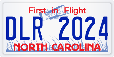 NC license plate DLR2024