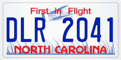 NC license plate DLR2041