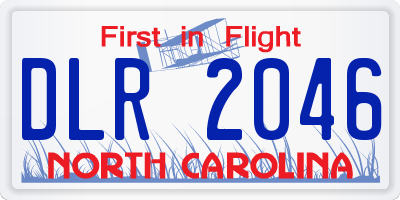 NC license plate DLR2046