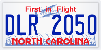 NC license plate DLR2050