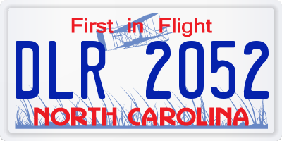 NC license plate DLR2052