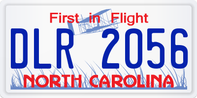 NC license plate DLR2056
