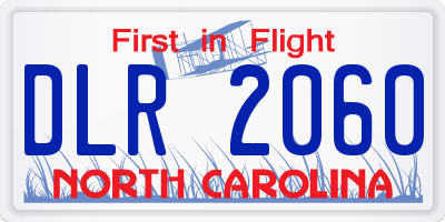 NC license plate DLR2060