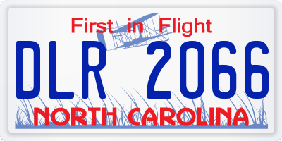 NC license plate DLR2066