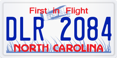 NC license plate DLR2084