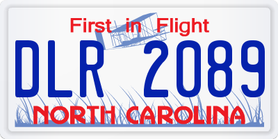 NC license plate DLR2089