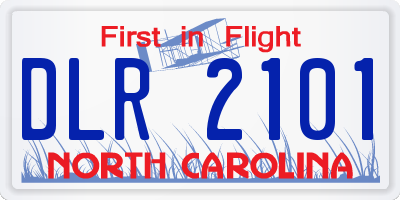 NC license plate DLR2101