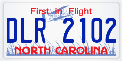 NC license plate DLR2102