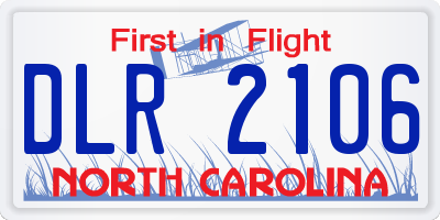 NC license plate DLR2106