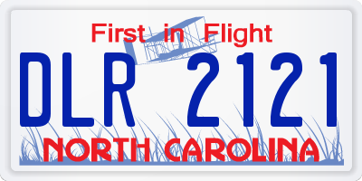 NC license plate DLR2121