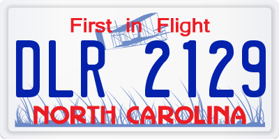 NC license plate DLR2129